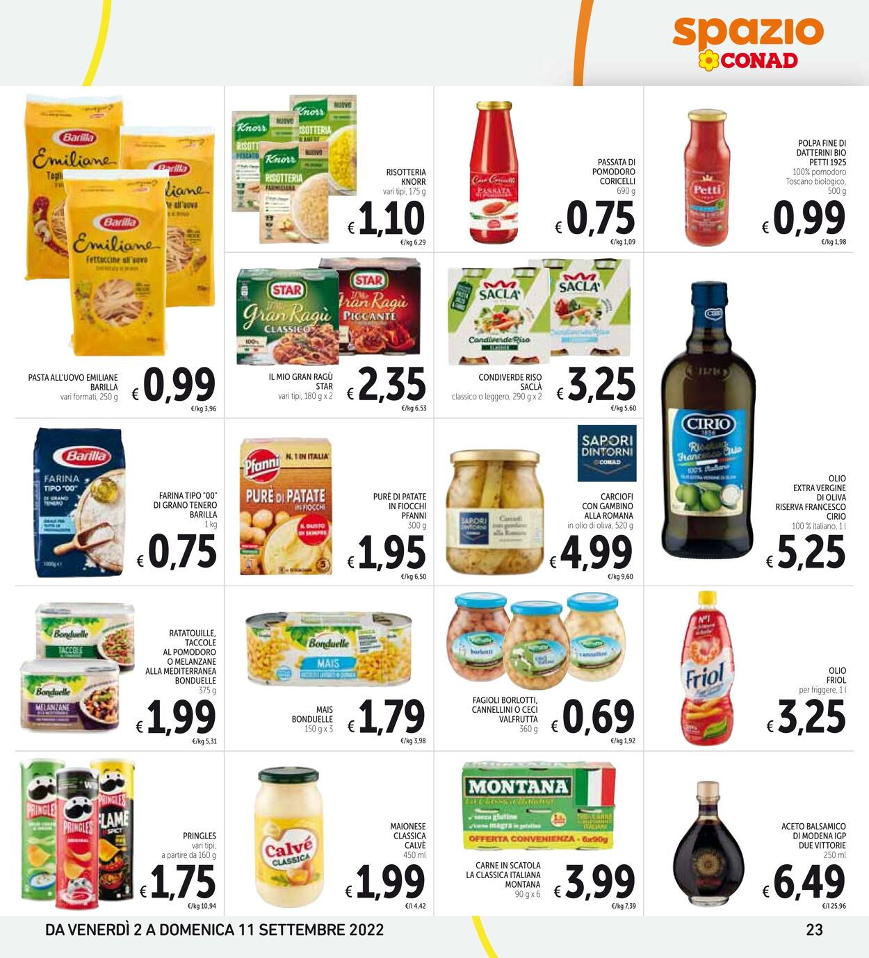 Volantino Conad 02.09.2022 - 11.09.2022