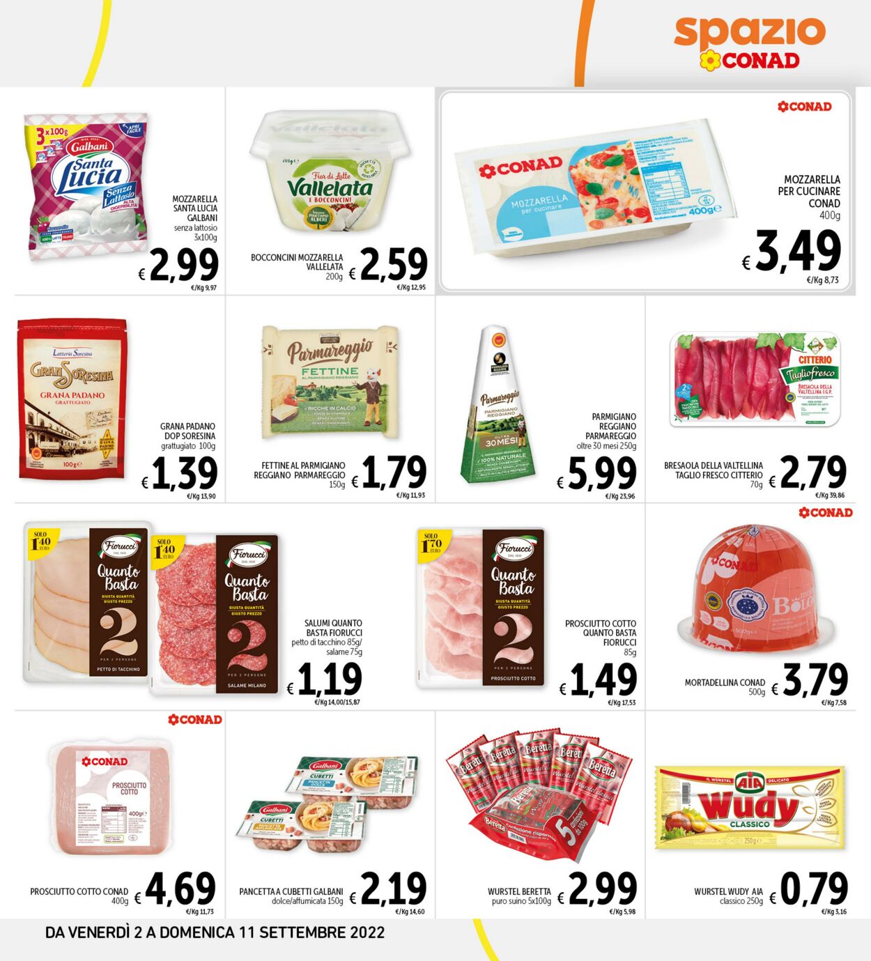 Volantino Conad 02.09.2022 - 11.09.2022