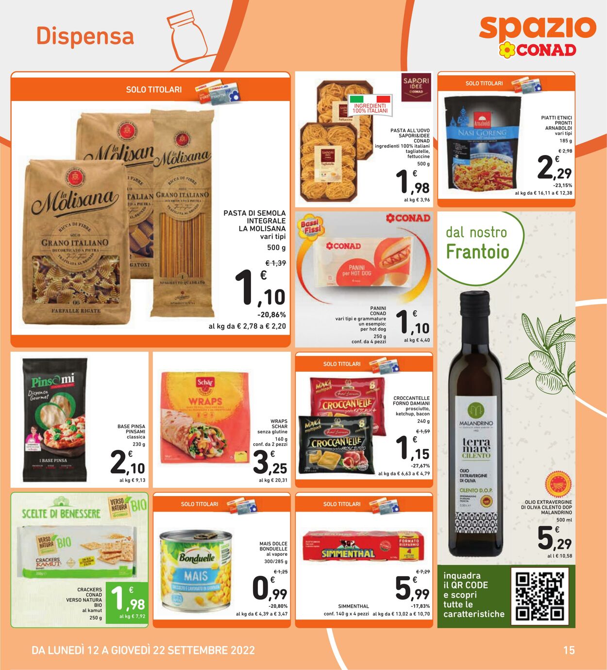 Volantino Conad 12.09.2022 - 22.09.2022