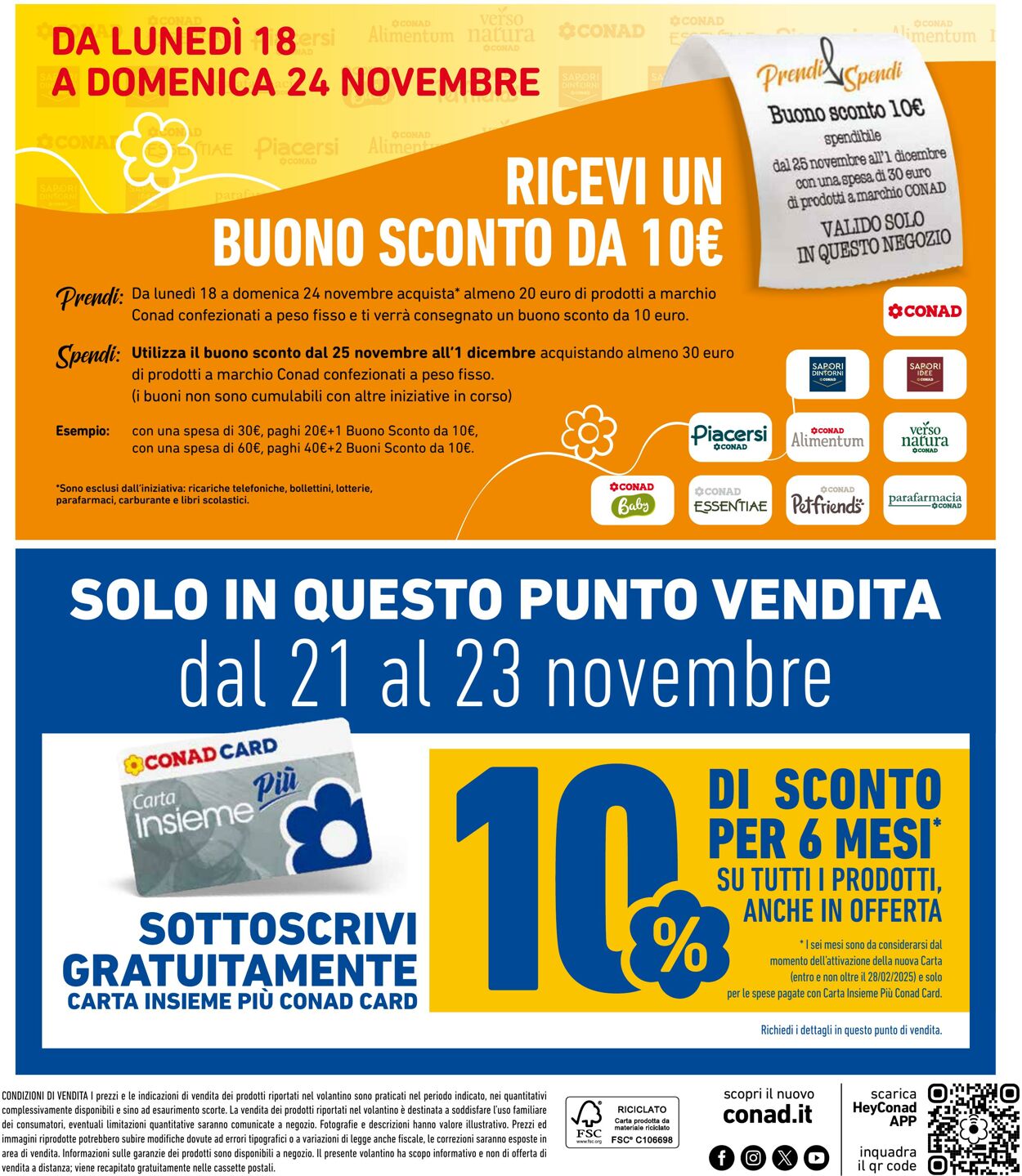 Volantino Conad 15.11.2024 - 24.11.2024