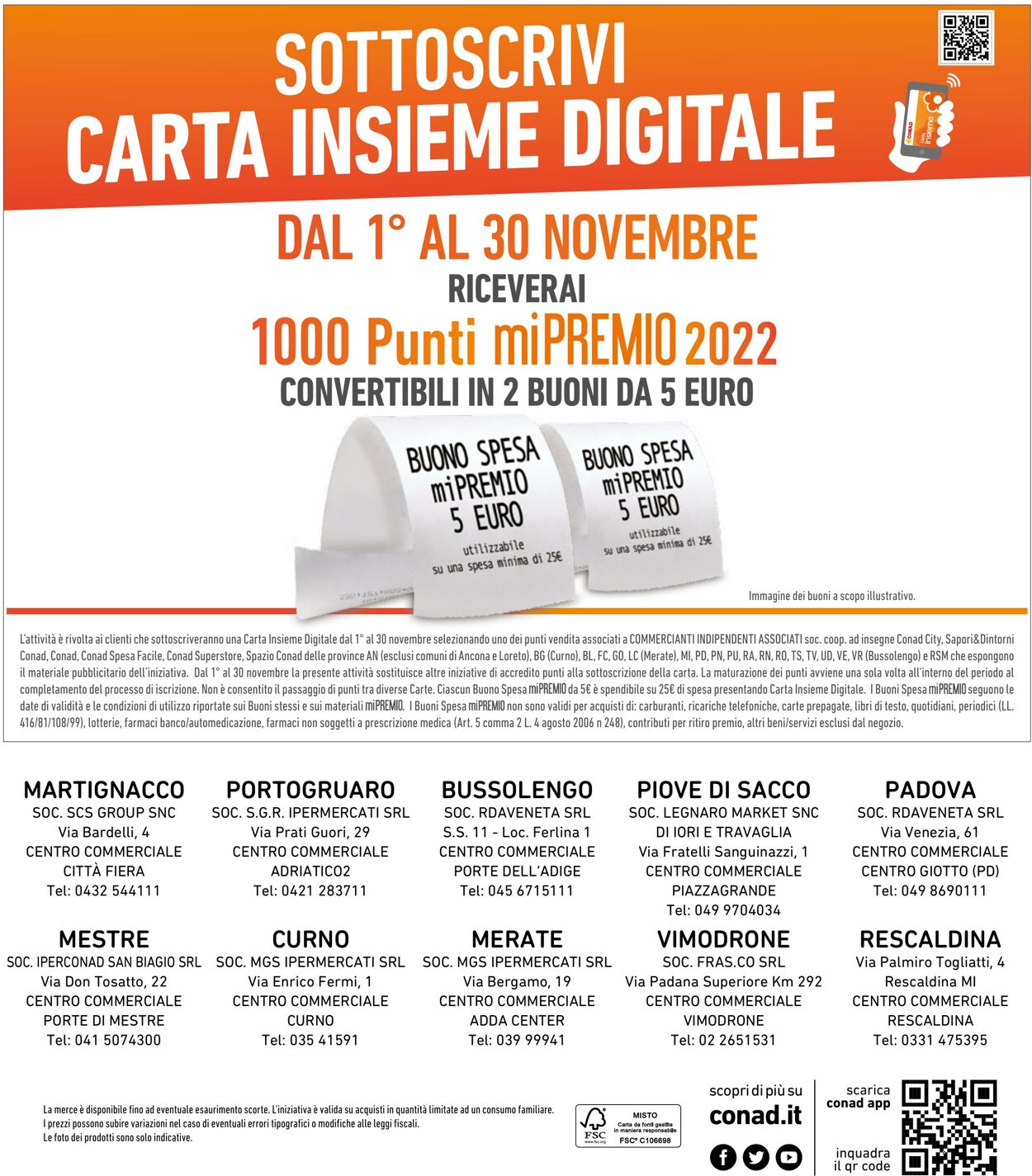 Volantino Conad 10.11.2022 - 20.11.2022