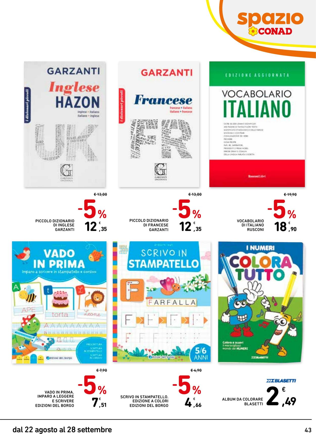 Volantino Conad 22.08.2024 - 28.09.2024