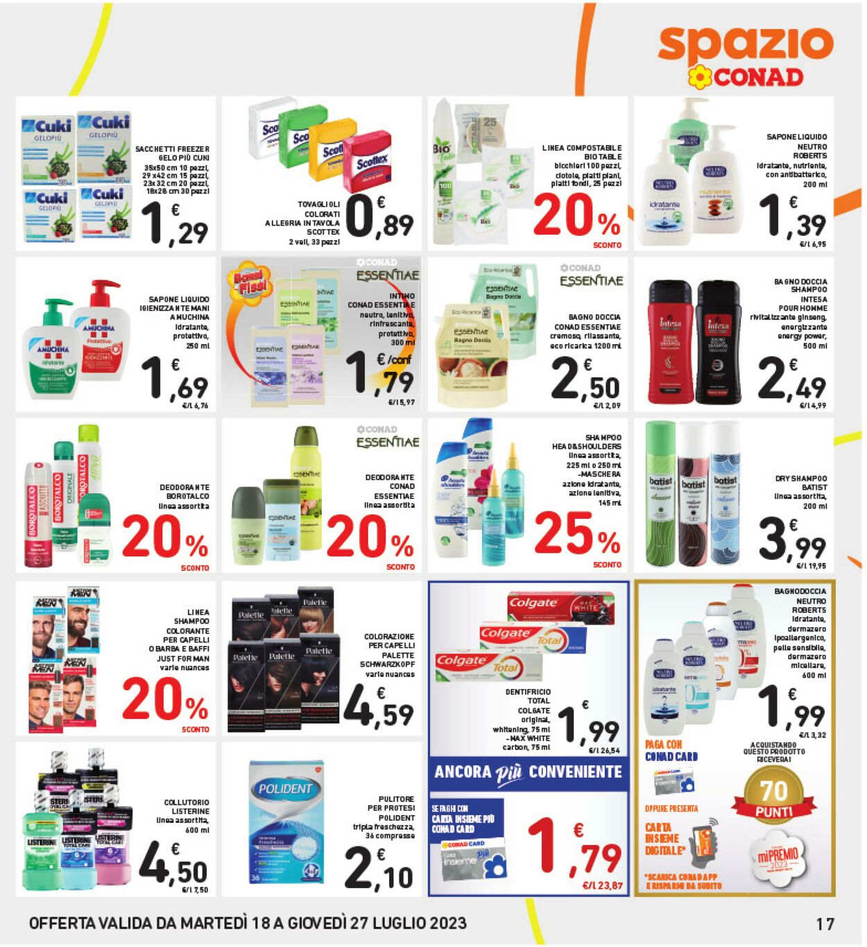 Volantino Conad 18.07.2023 - 27.07.2023