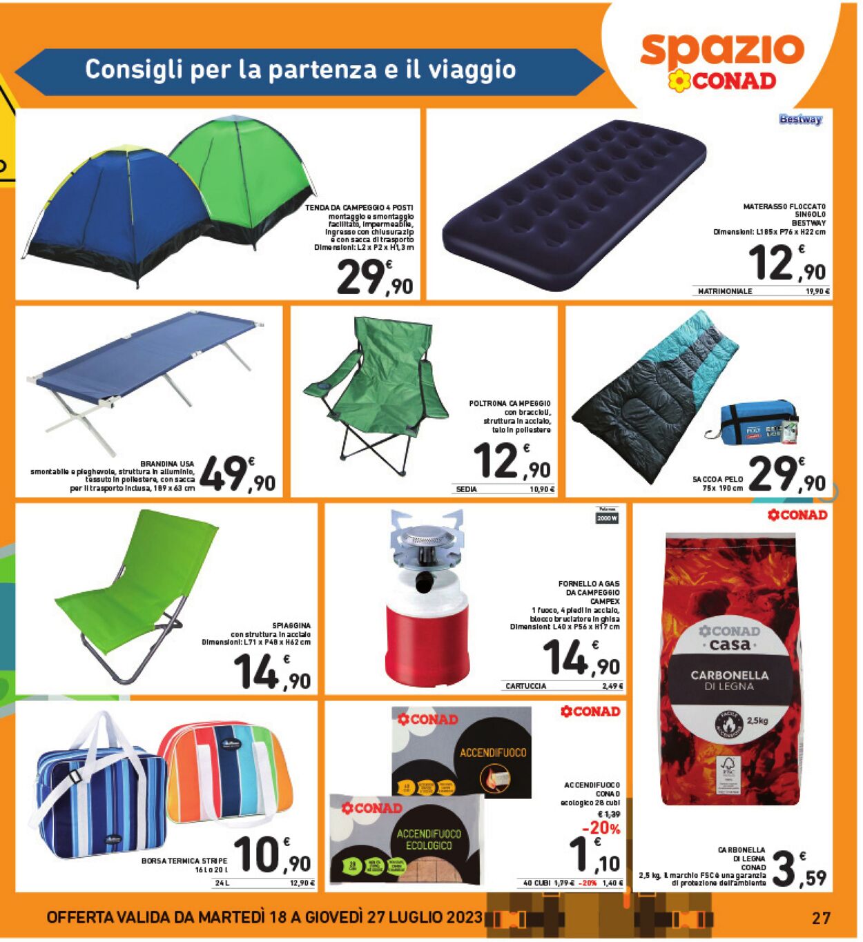 Volantino Conad 18.07.2023 - 27.07.2023