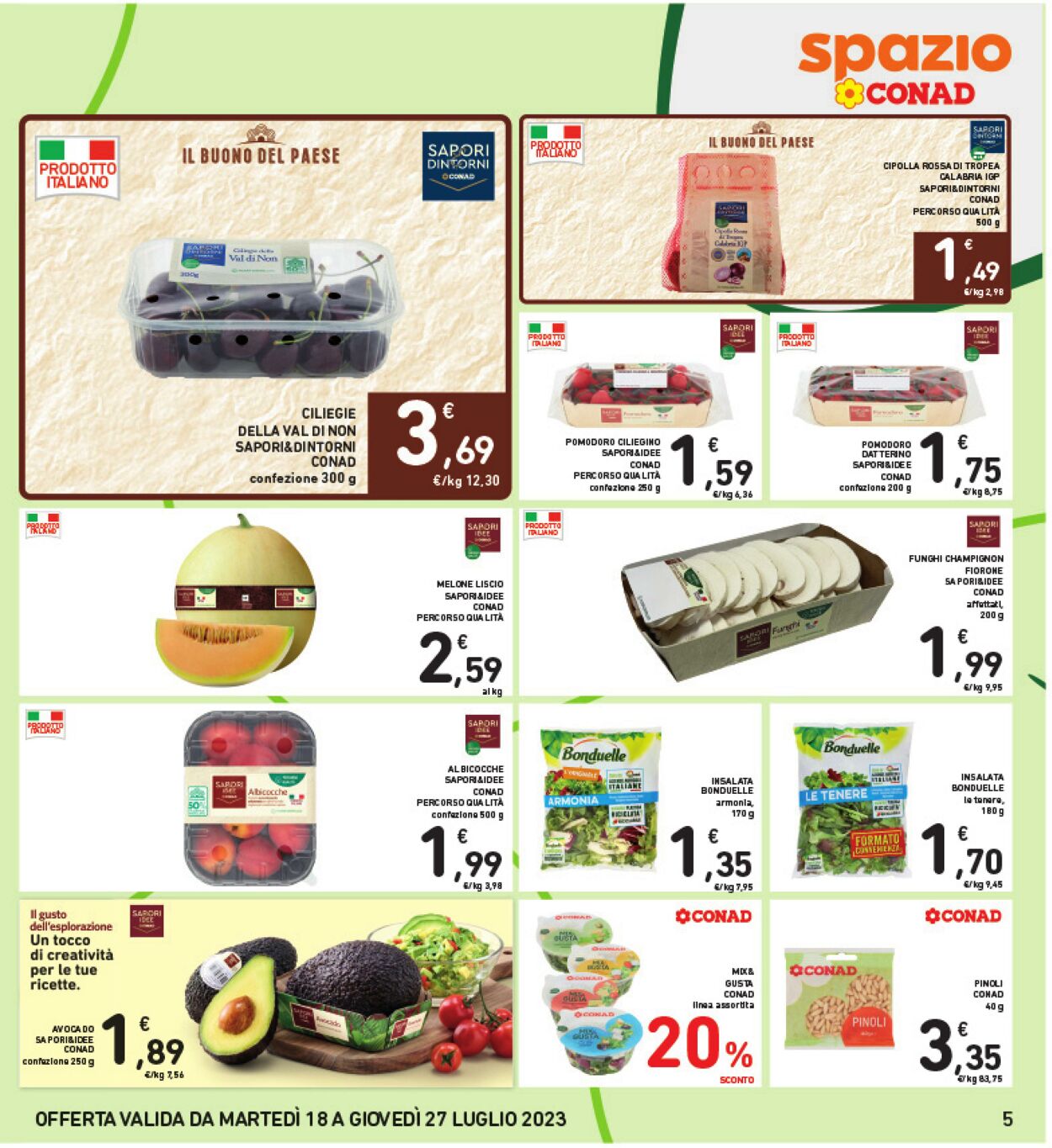 Volantino Conad 18.07.2023 - 27.07.2023