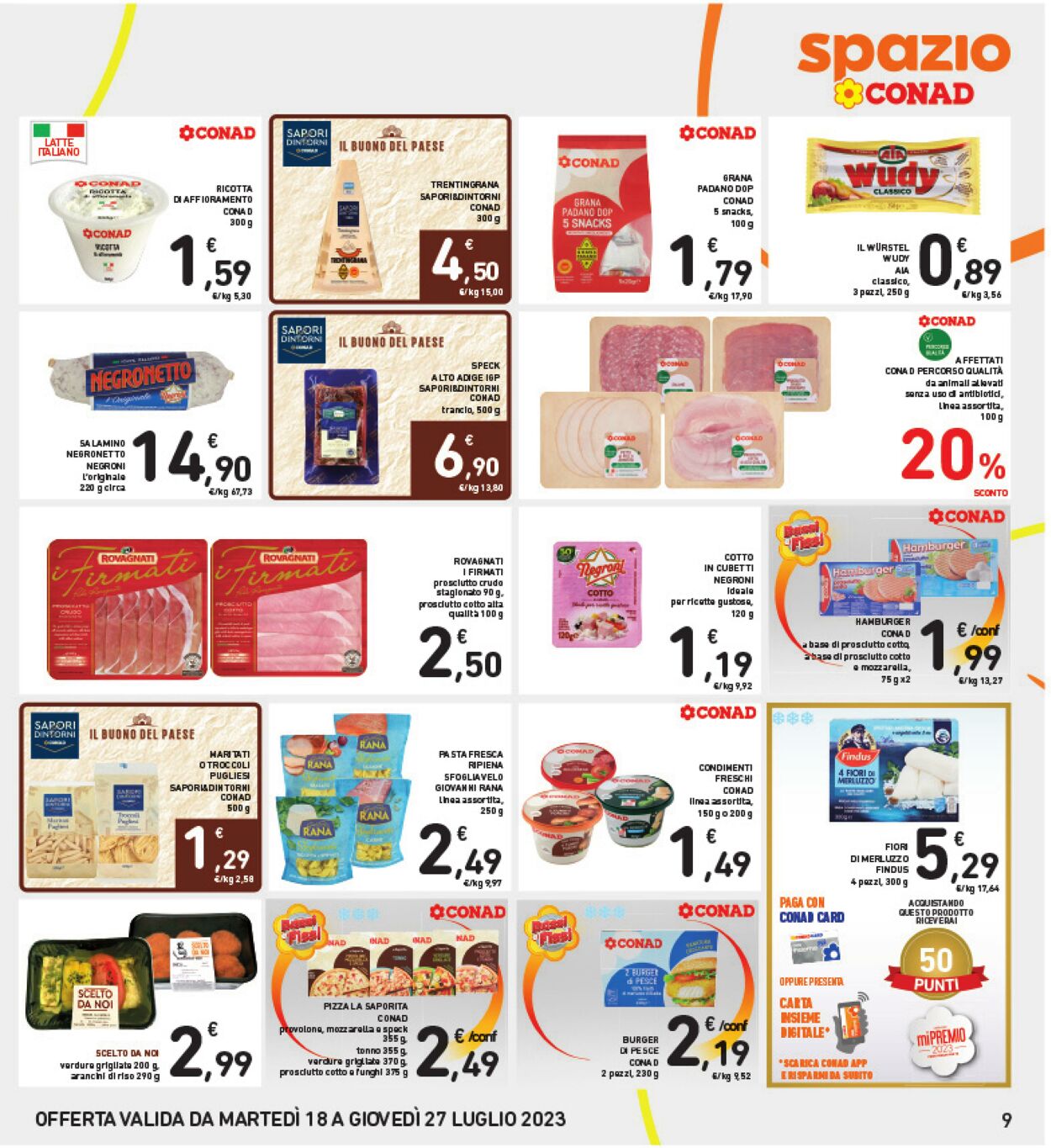 Volantino Conad 18.07.2023 - 27.07.2023