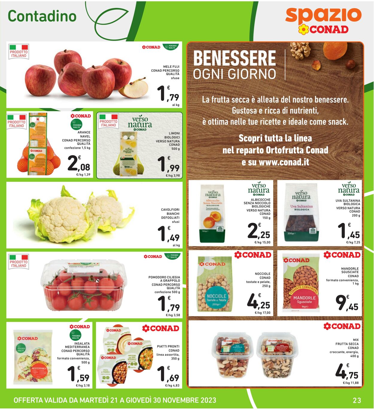 Volantino Conad 21.11.2023 - 30.11.2023