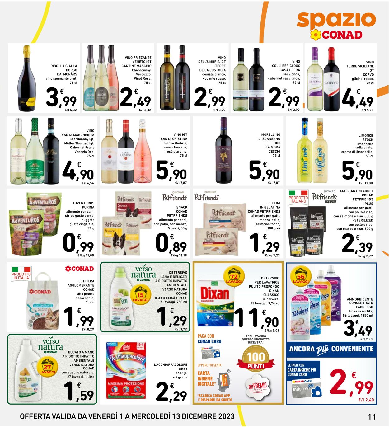 Volantino Conad 01.12.2023 - 10.12.2023