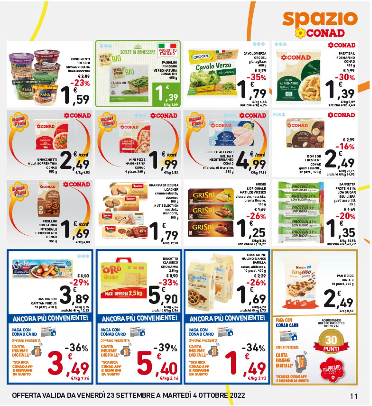 Volantino Conad 23.09.2022 - 04.10.2022