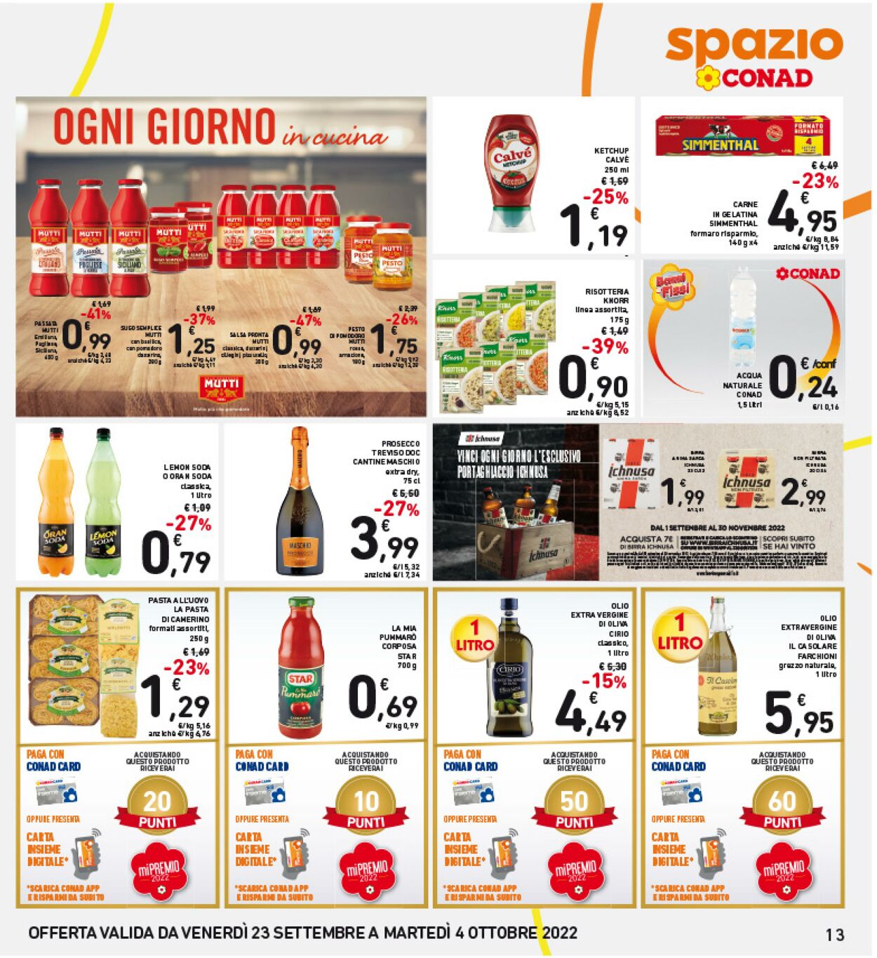 Volantino Conad 23.09.2022 - 04.10.2022