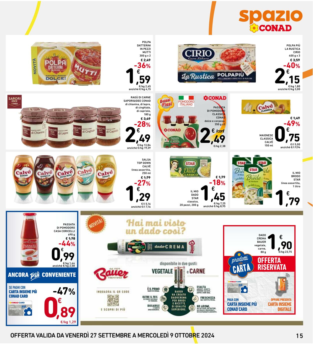 Volantino Conad 27.09.2024 - 09.10.2024