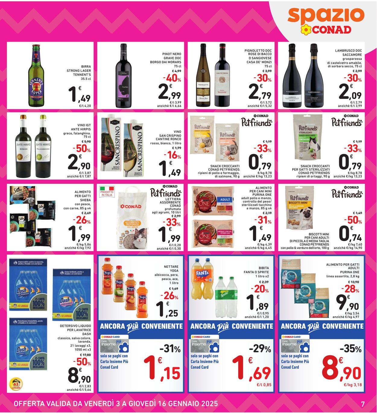 Volantino Conad 03.01.2025 - 16.01.2025