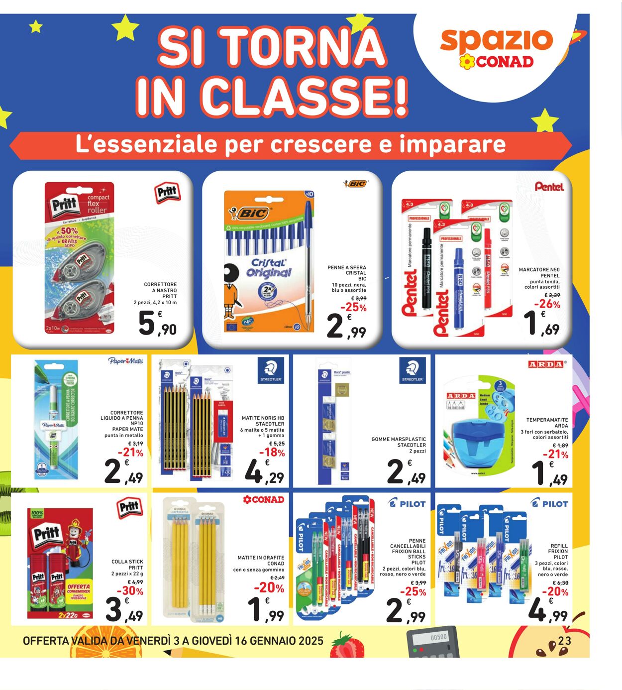 Volantino Conad 03.01.2025 - 16.01.2025