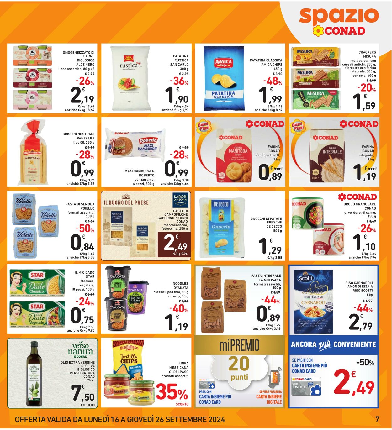 Volantino Conad 16.09.2024 - 26.09.2024