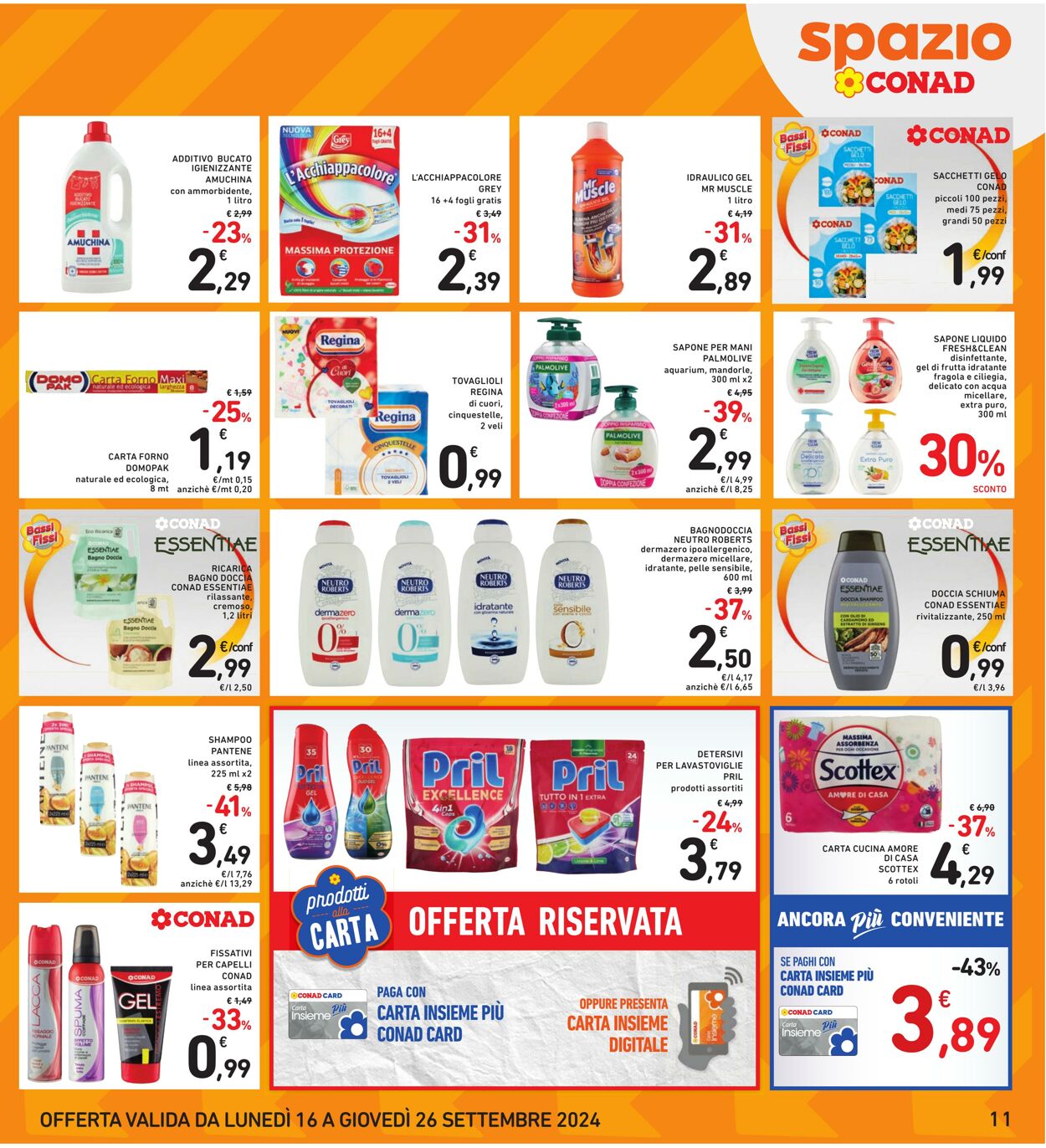 Volantino Conad 16.09.2024 - 26.09.2024