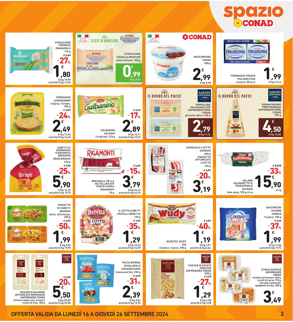 Volantino Conad 16.09.2024 - 26.09.2024