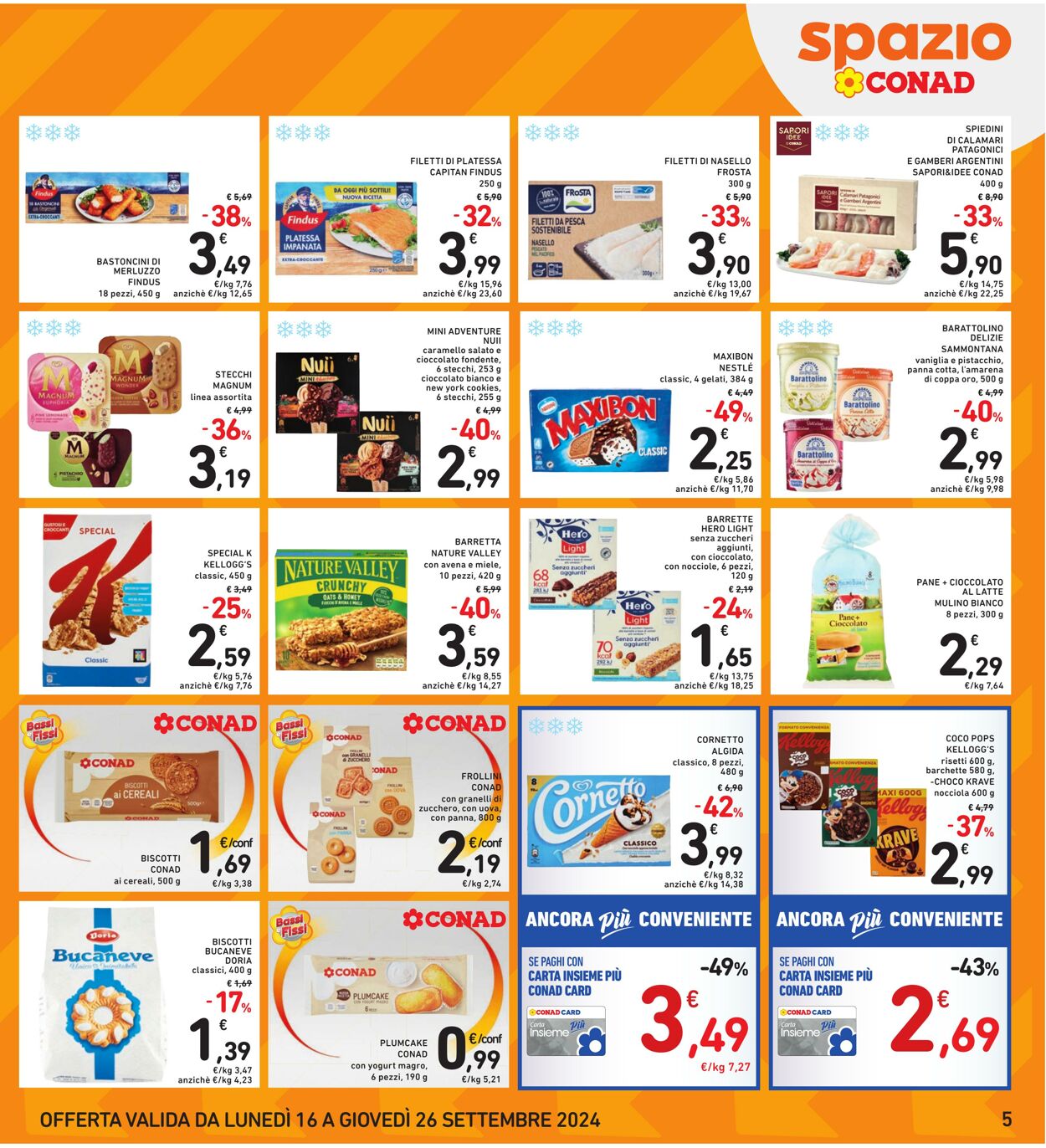 Volantino Conad 16.09.2024 - 26.09.2024