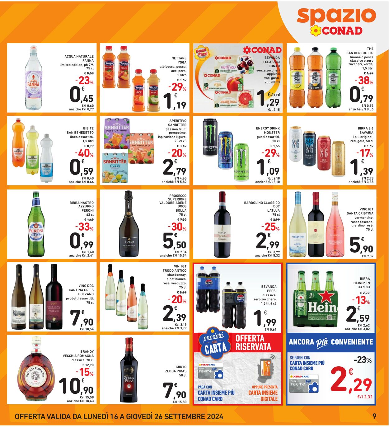 Volantino Conad 16.09.2024 - 26.09.2024