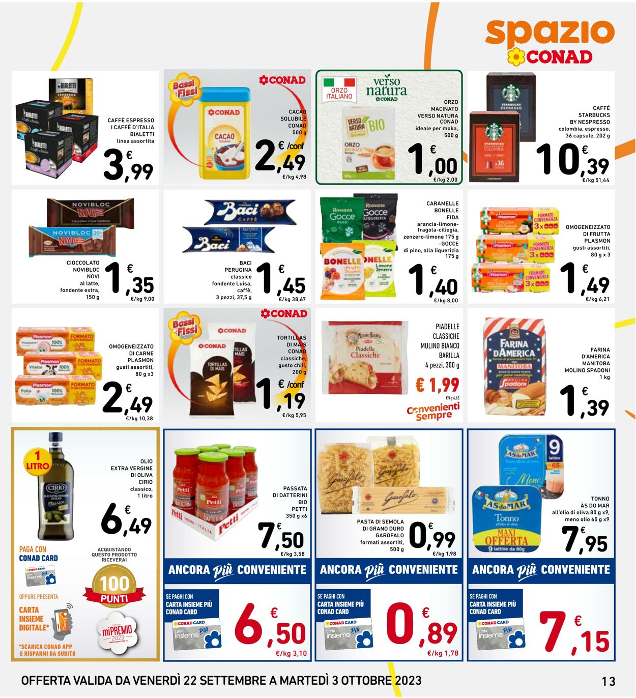 Volantino Conad 22.09.2023 - 03.10.2023