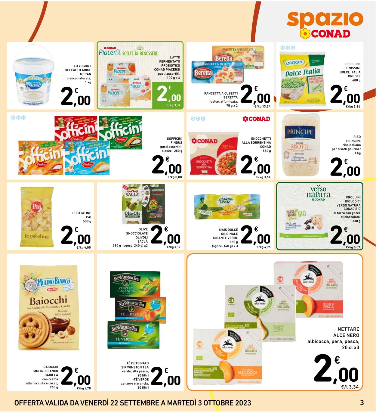 Volantino Conad 22.09.2023 - 03.10.2023