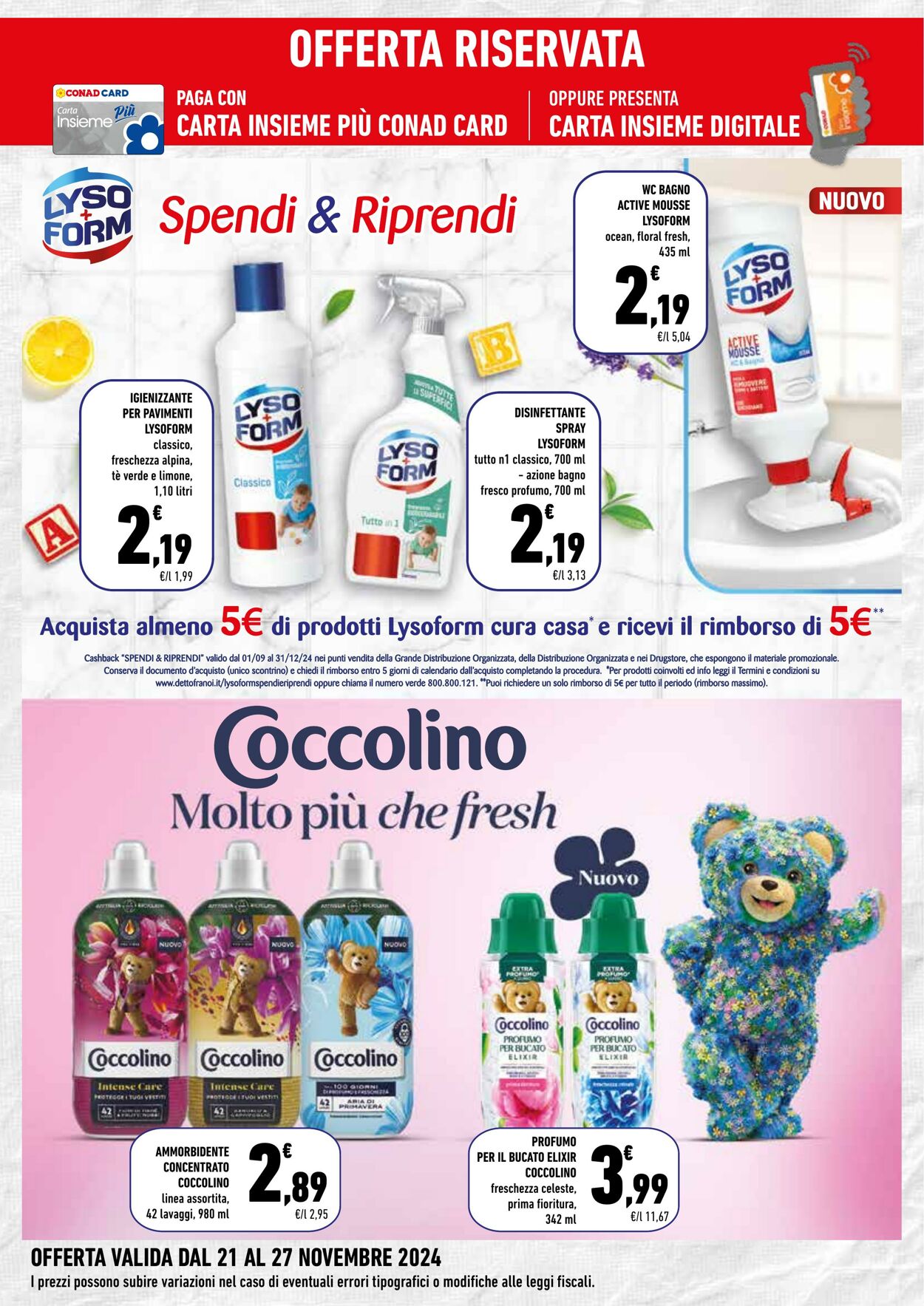 Volantino Conad 21.11.2024 - 27.11.2024