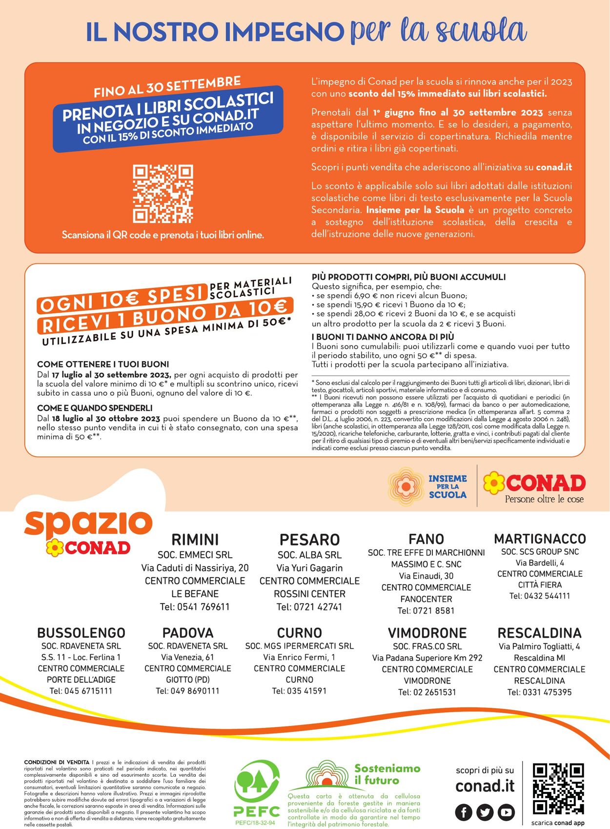 Volantino Conad 17.07.2023 - 21.08.2023