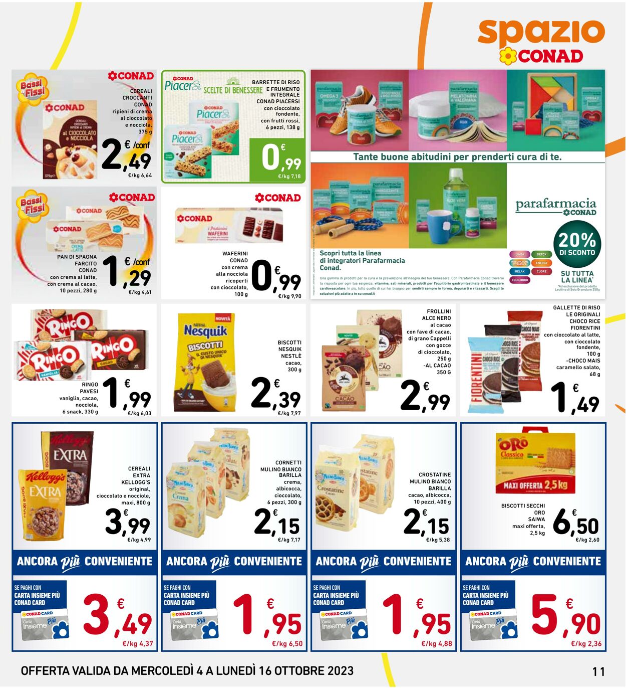 Volantino Conad 04.09.2023 - 16.10.2023