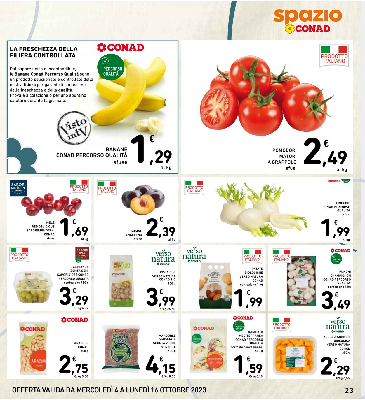 Volantino Conad 04.09.2023 - 16.10.2023