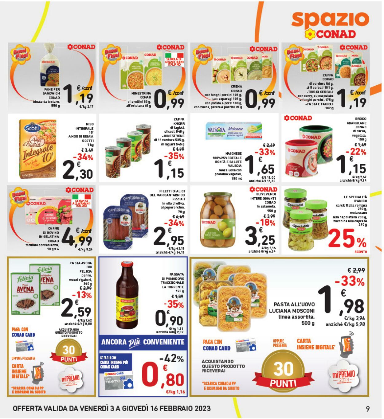 Volantino Conad 03.01.2023 - 16.02.2023