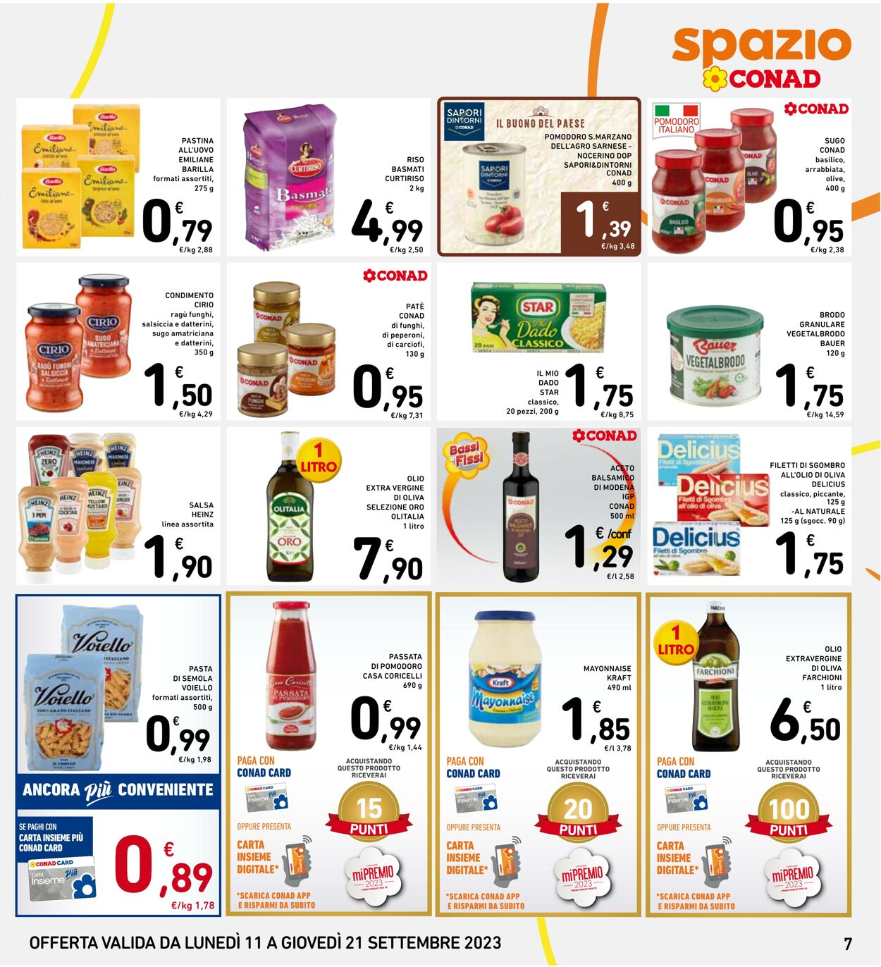 Volantino Conad 11.09.2023 - 21.09.2023