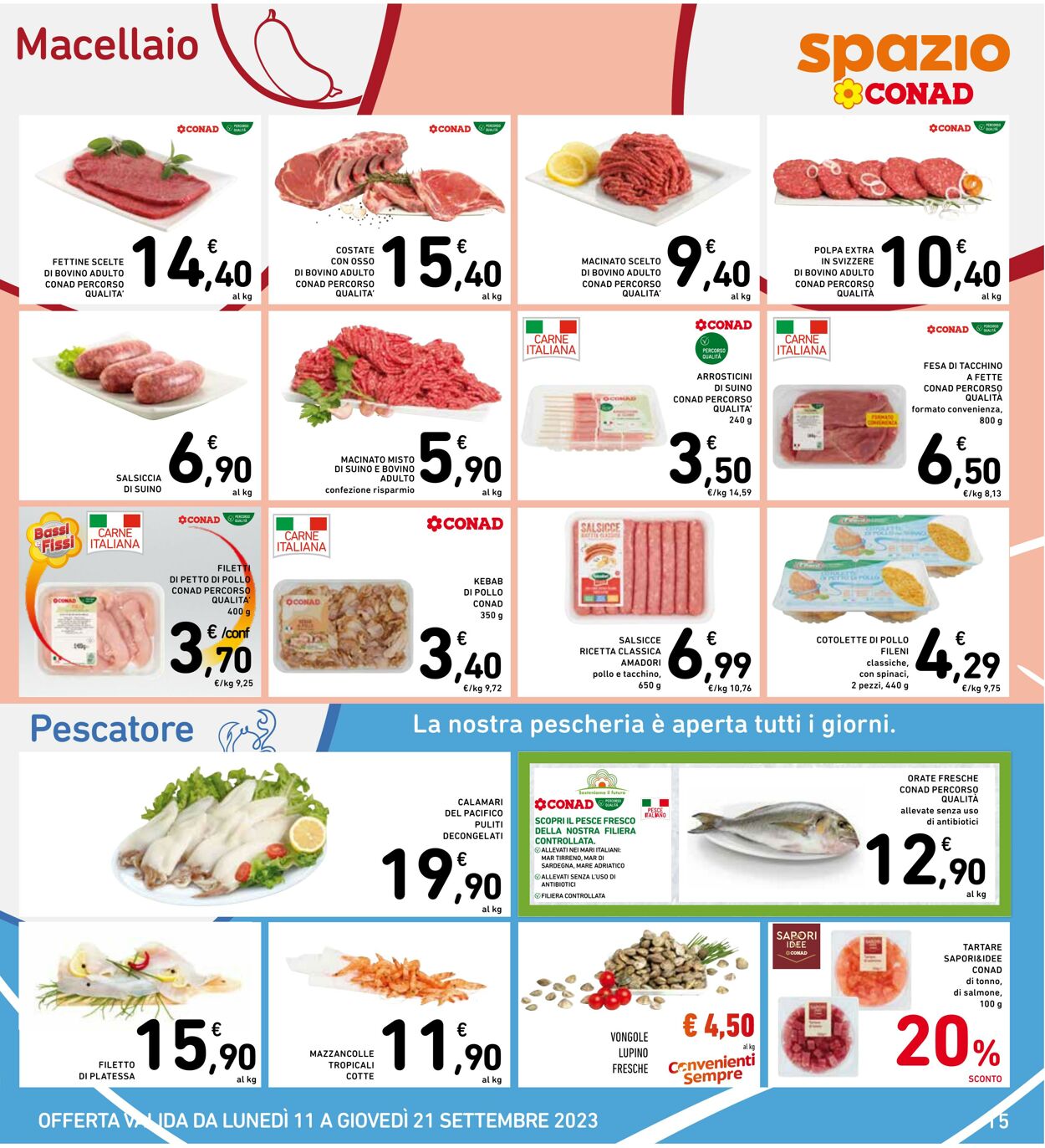 Volantino Conad 11.09.2023 - 21.09.2023