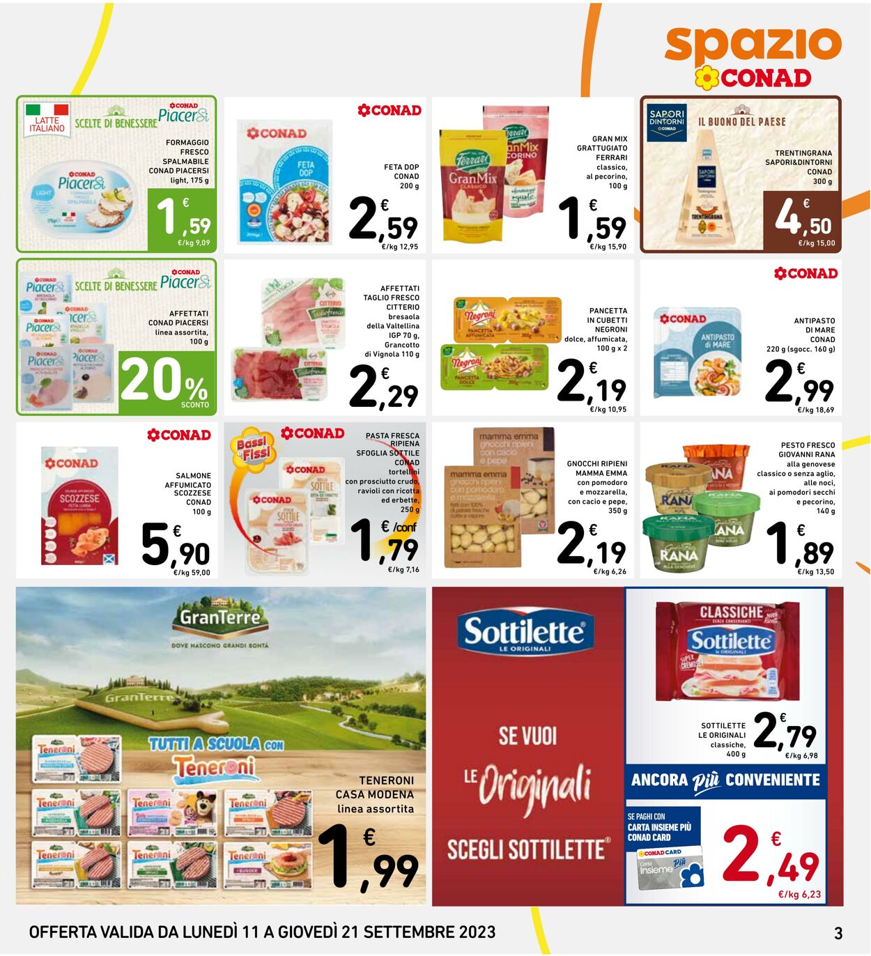 Volantino Conad 11.09.2023 - 21.09.2023