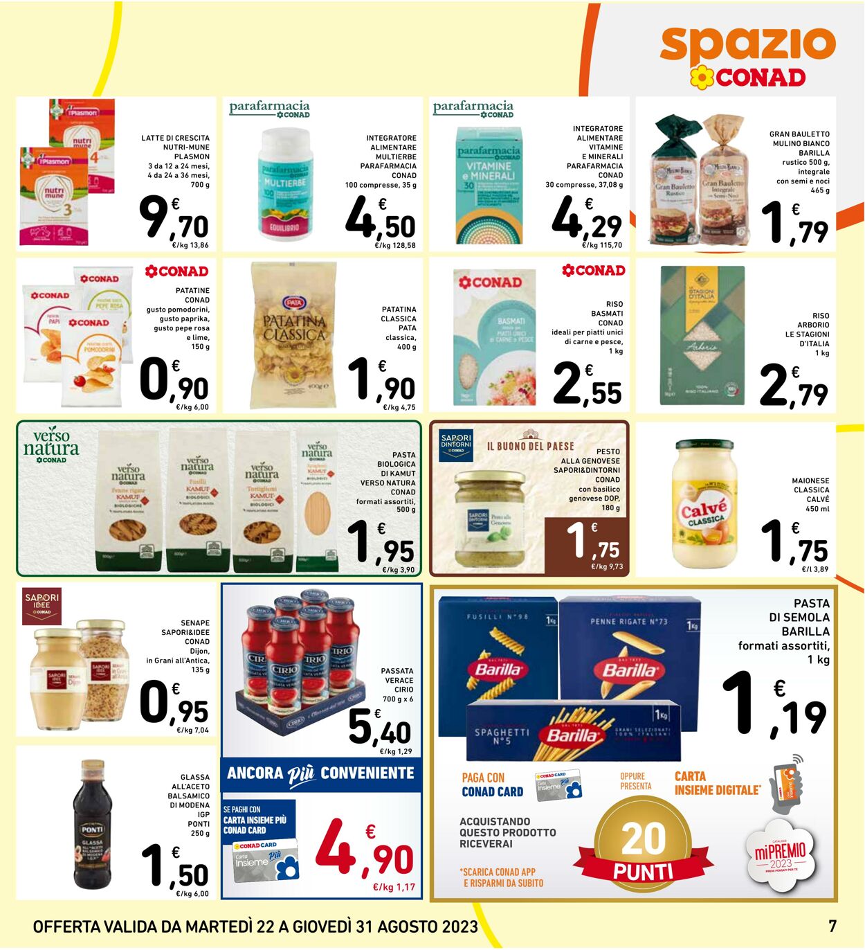 Volantino Conad 22.08.2023 - 31.08.2023