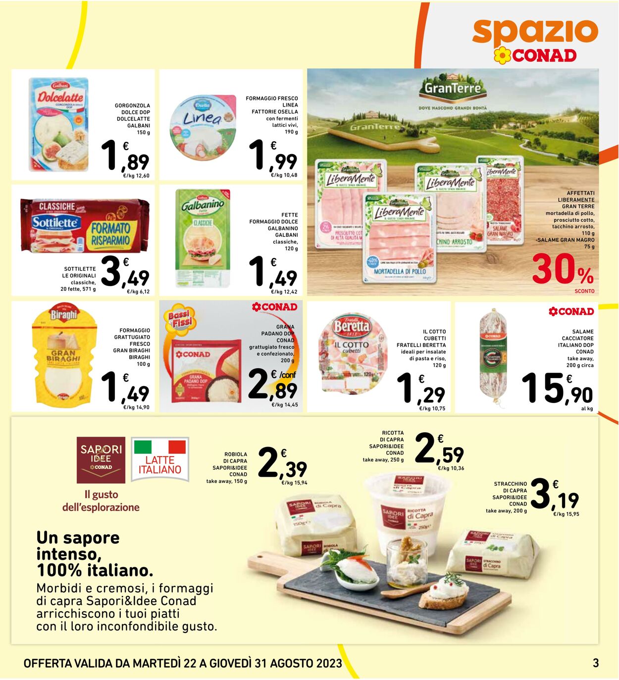 Volantino Conad 22.08.2023 - 31.08.2023