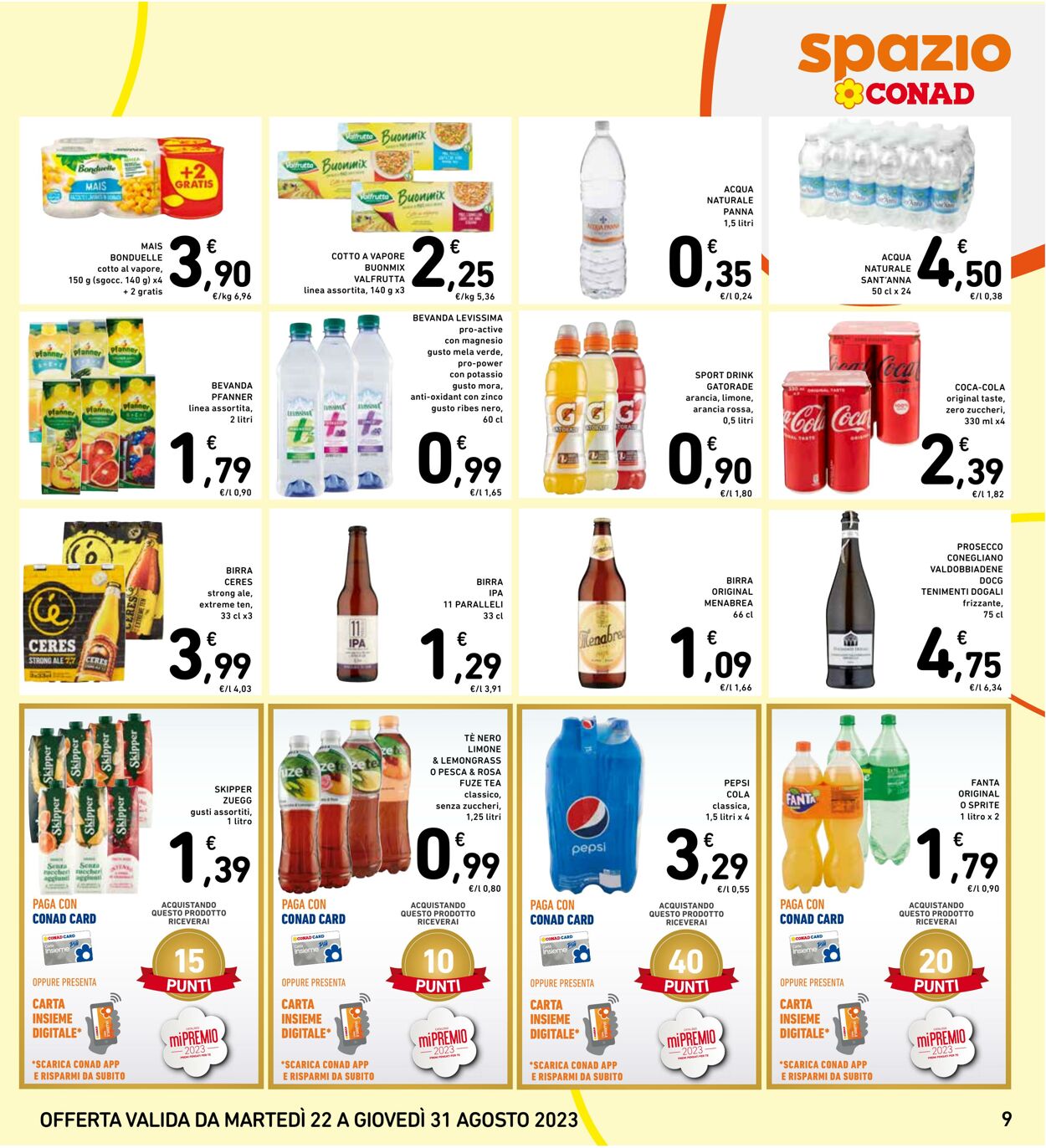 Volantino Conad 22.08.2023 - 31.08.2023