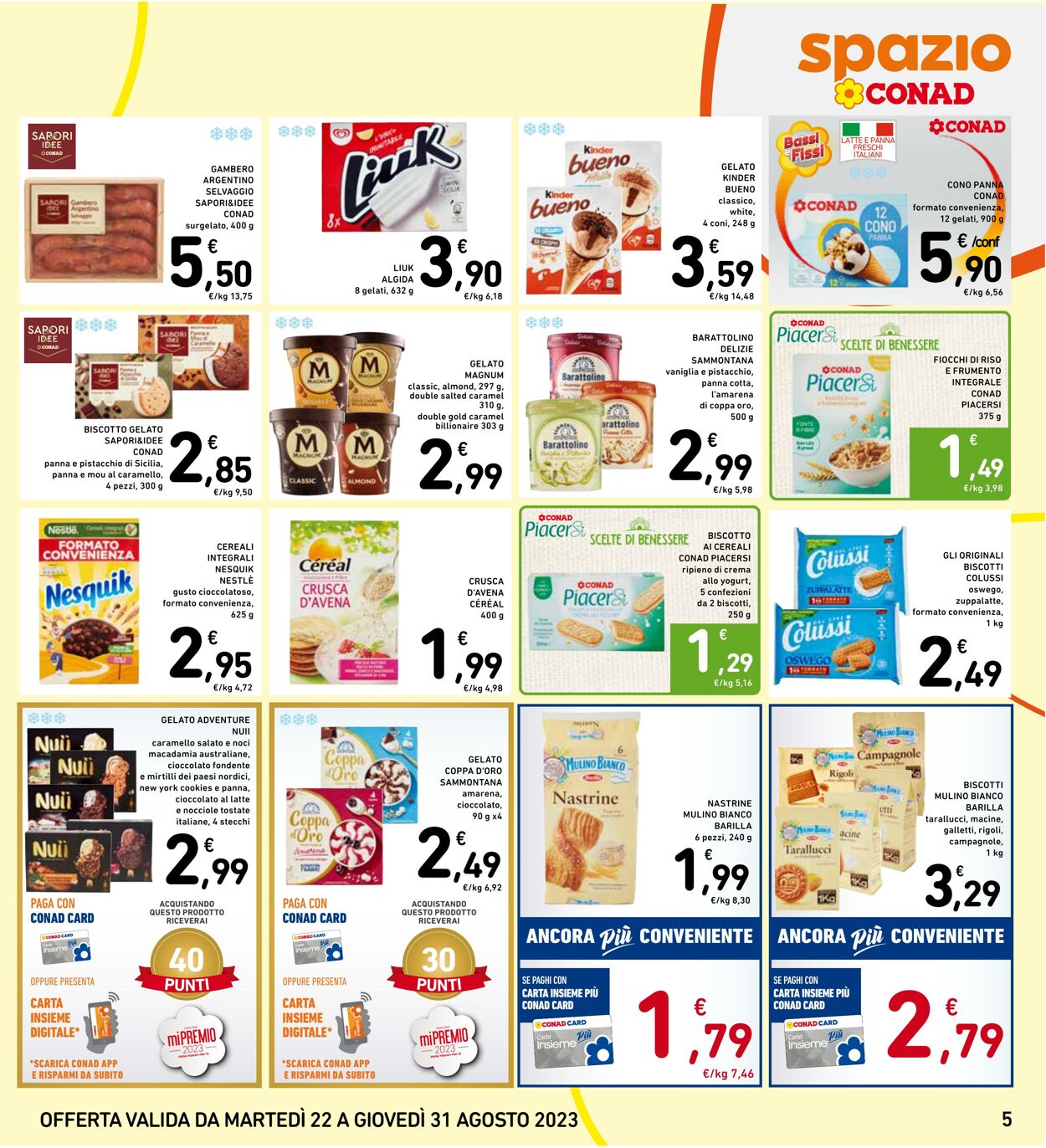 Volantino Conad 22.08.2023 - 31.08.2023