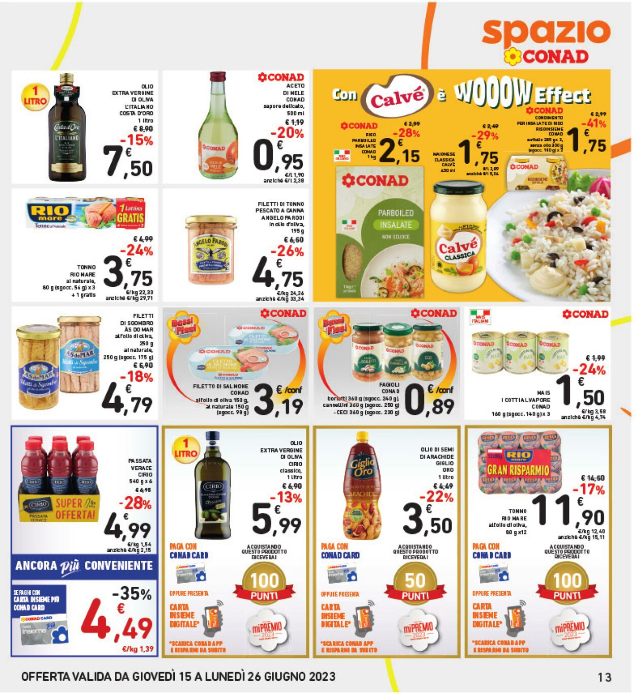 Volantino Conad 15.06.2023 - 26.06.2023