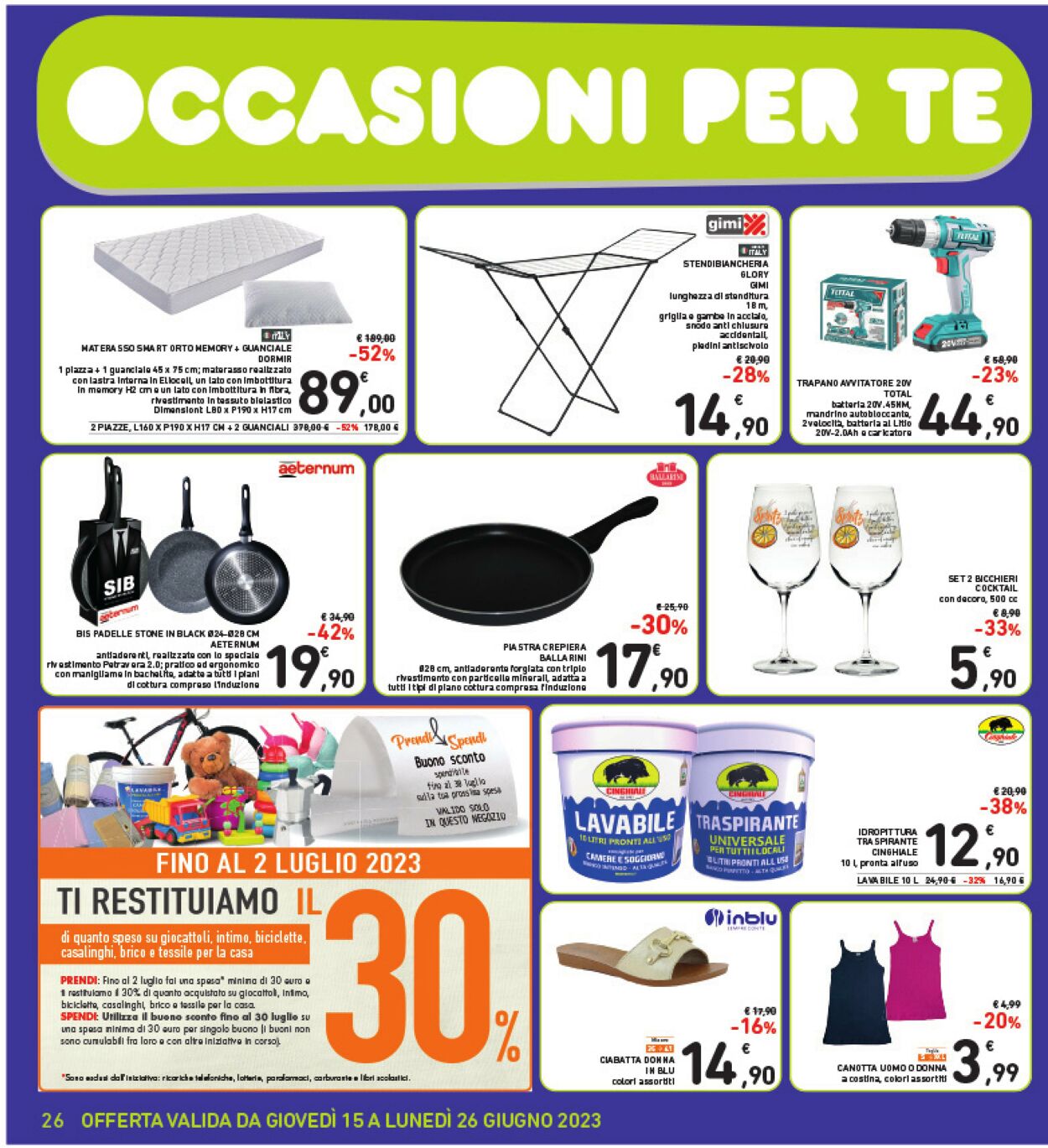 Volantino Conad 15.06.2023 - 26.06.2023