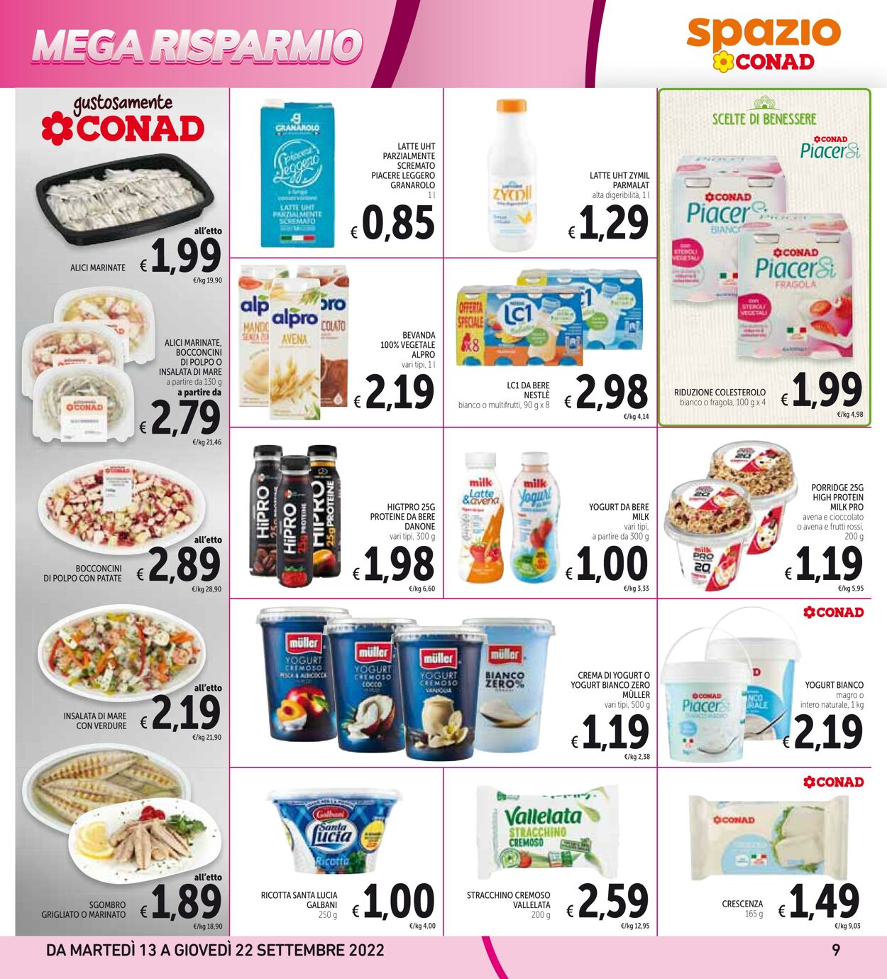 Volantino Conad 13.09.2022 - 22.09.2022