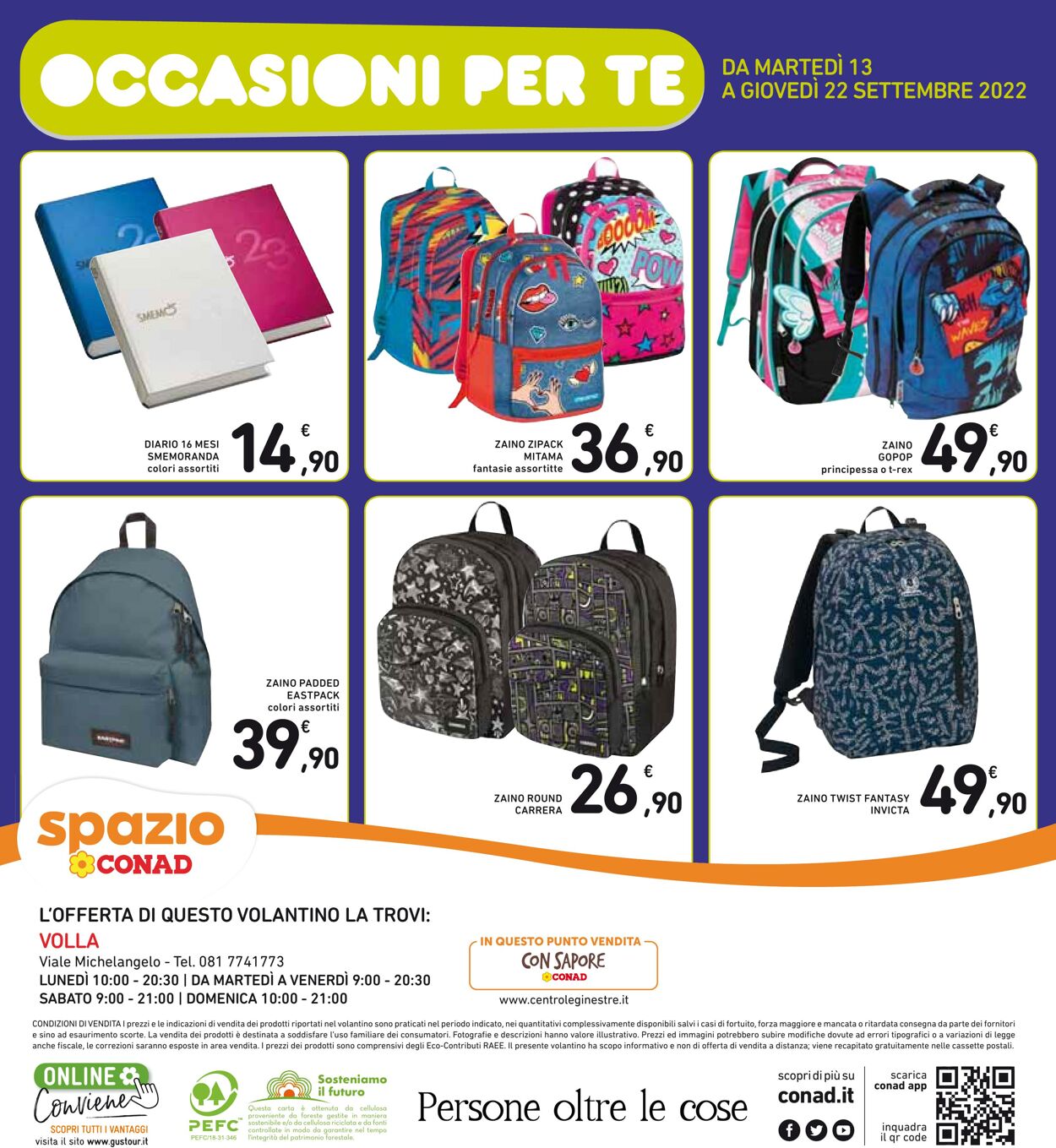 Volantino Conad 13.09.2022 - 22.09.2022