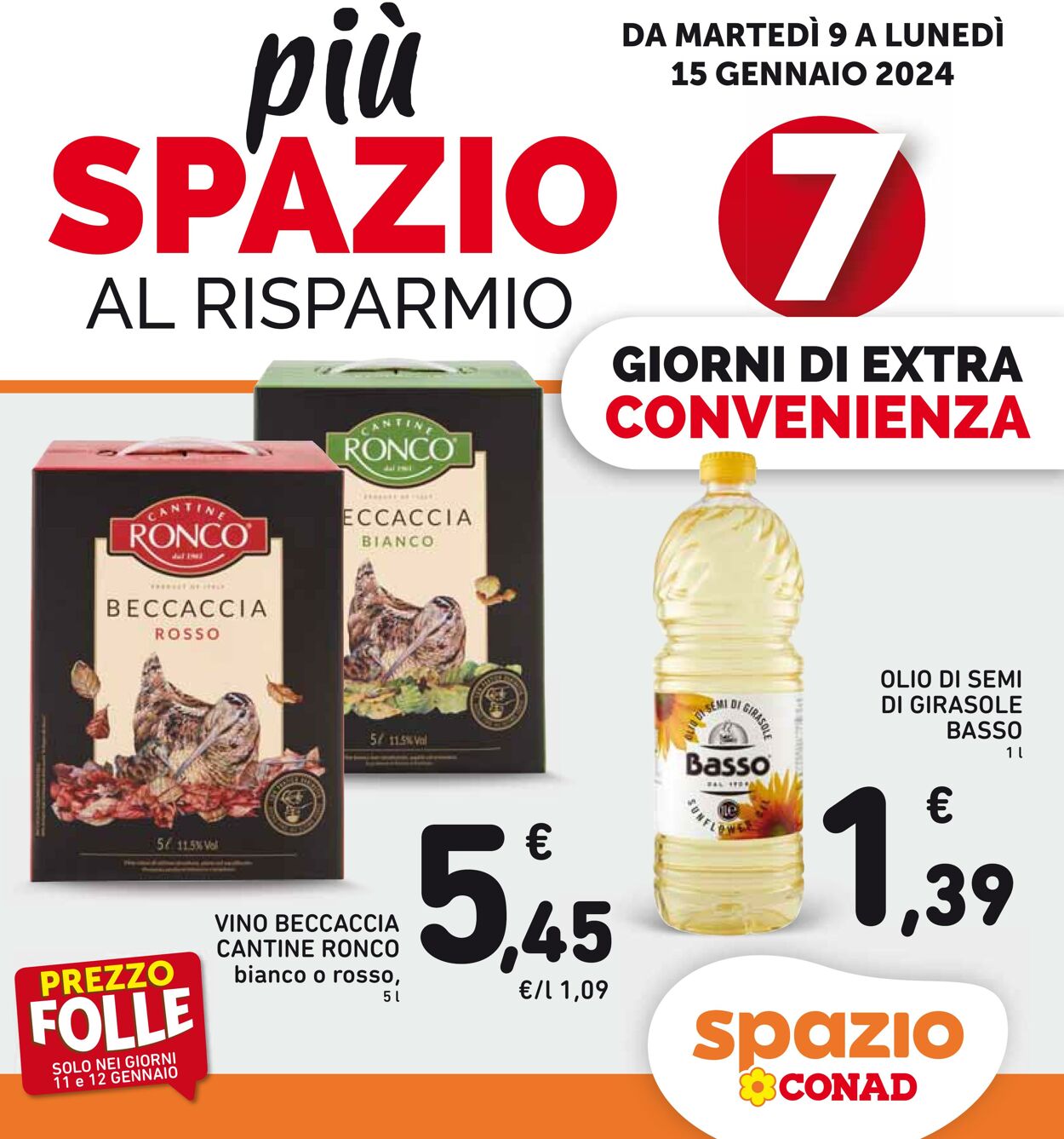 Volantino Conad 04.01.2024 - 15.01.2024