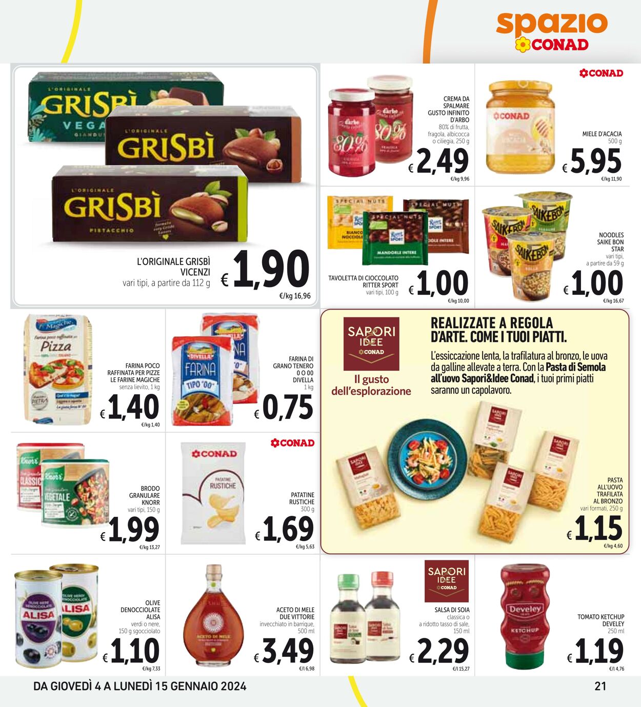 Volantino Conad 04.01.2024 - 15.01.2024