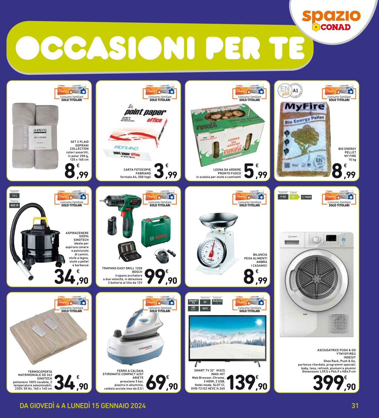 Volantino Conad 04.01.2024 - 15.01.2024