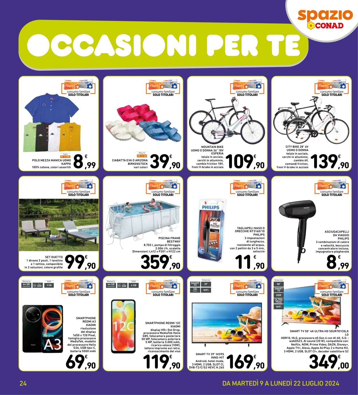 Volantino Conad 09.07.2024 - 22.07.2024