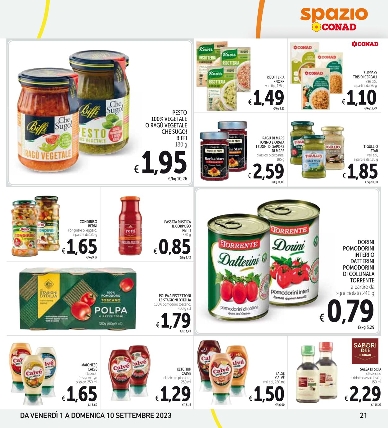 Volantino Conad 01.09.2023 - 10.09.2023