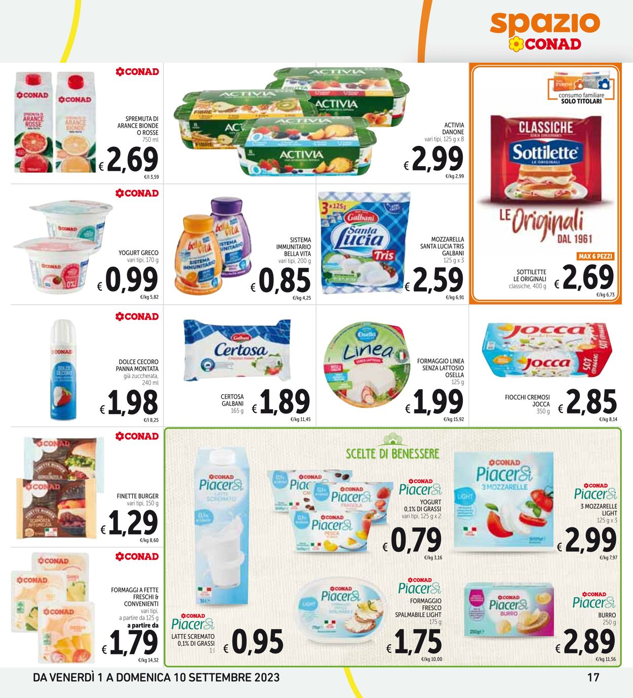 Volantino Conad 01.09.2023 - 10.09.2023