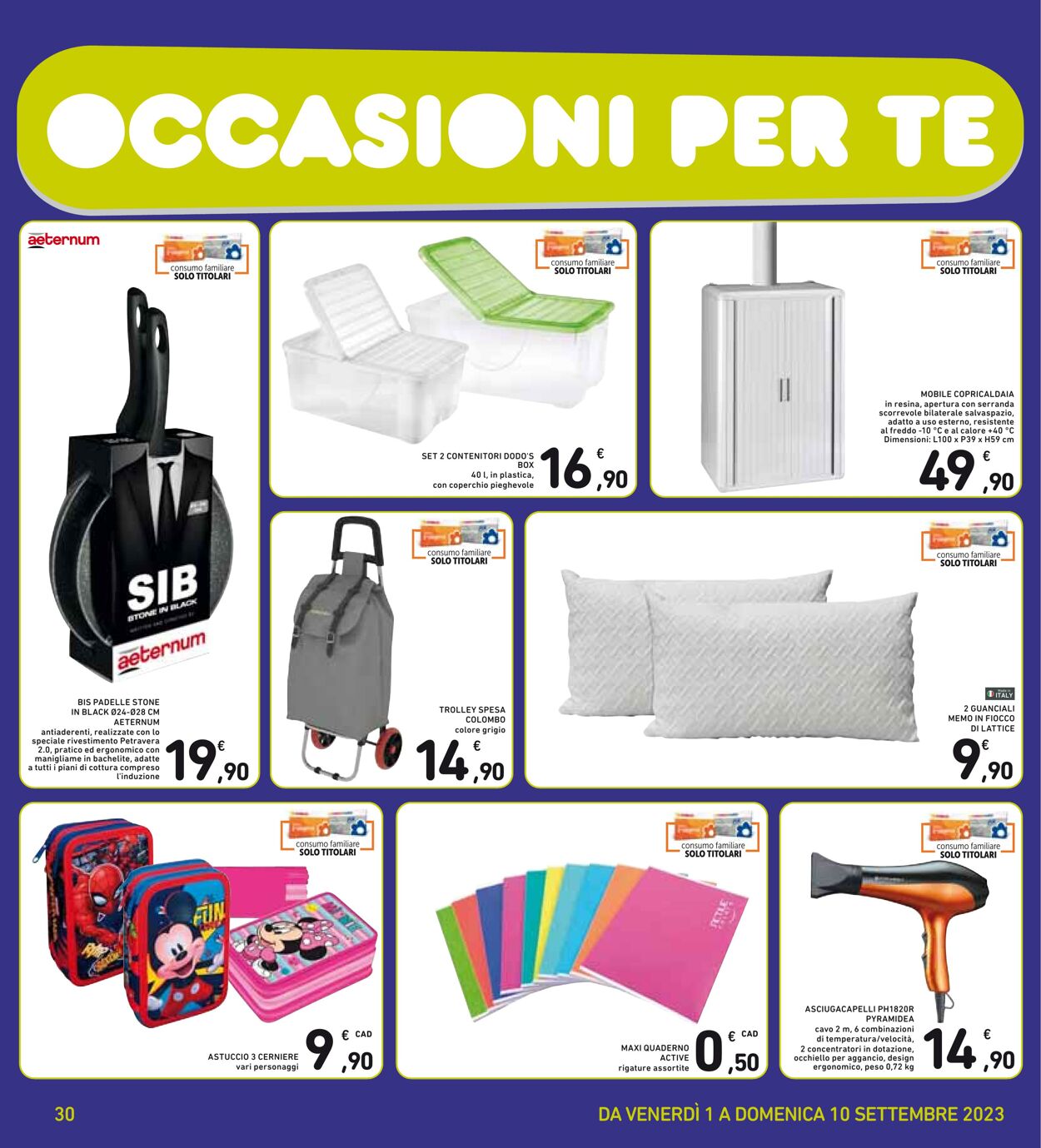 Volantino Conad 01.09.2023 - 10.09.2023