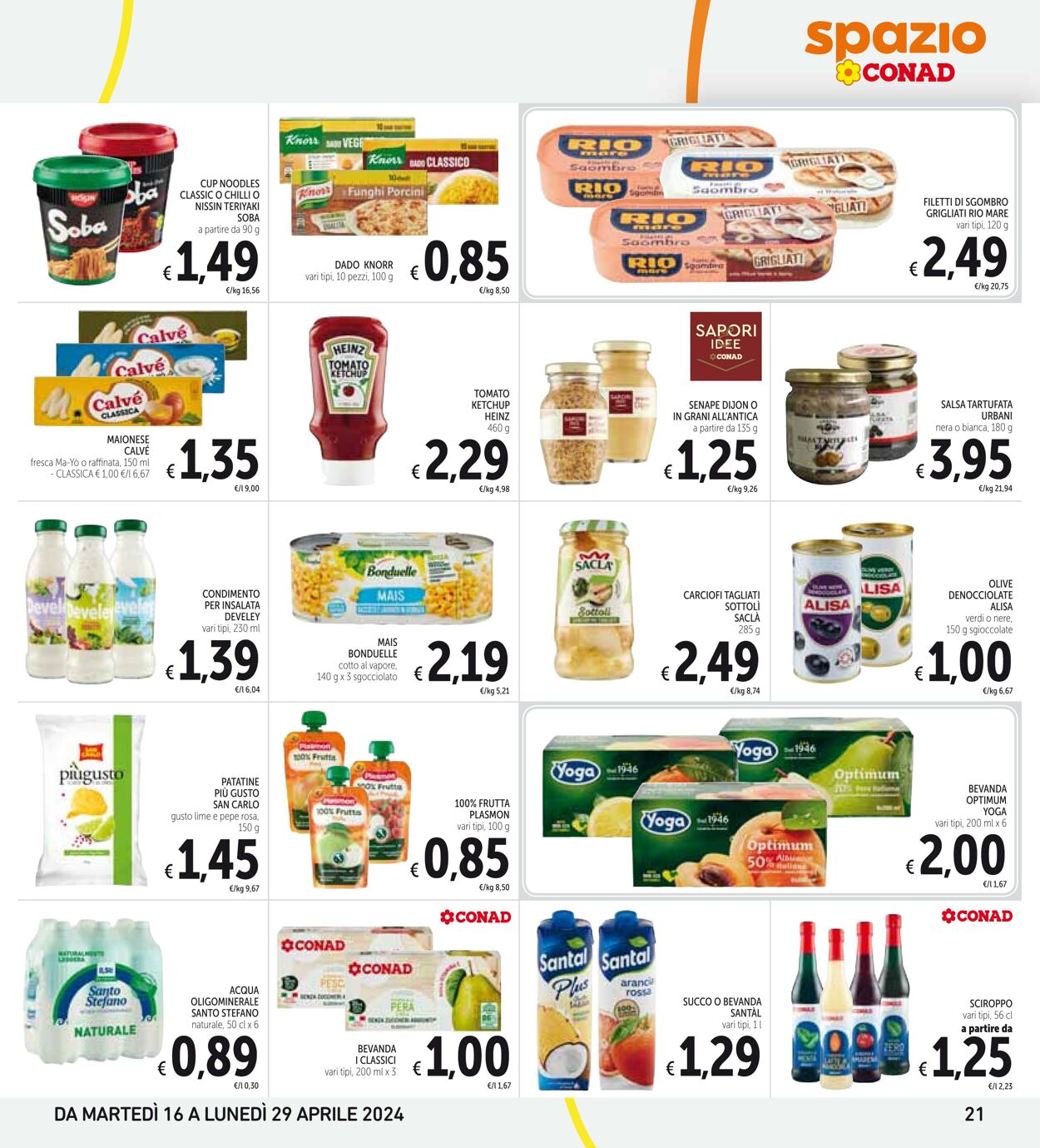 Volantino Conad 16.04.2024 - 29.04.2024