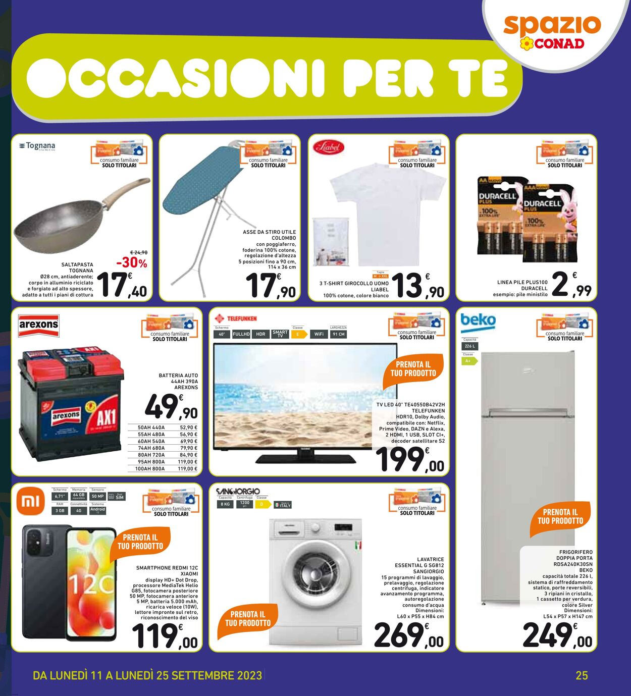 Volantino Conad 11.09.2023 - 25.09.2023