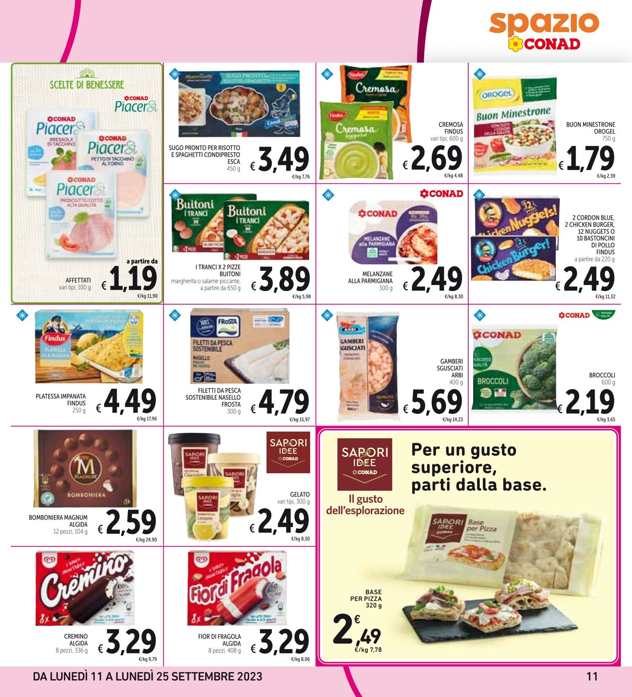 Volantino Conad 11.09.2023 - 25.09.2023